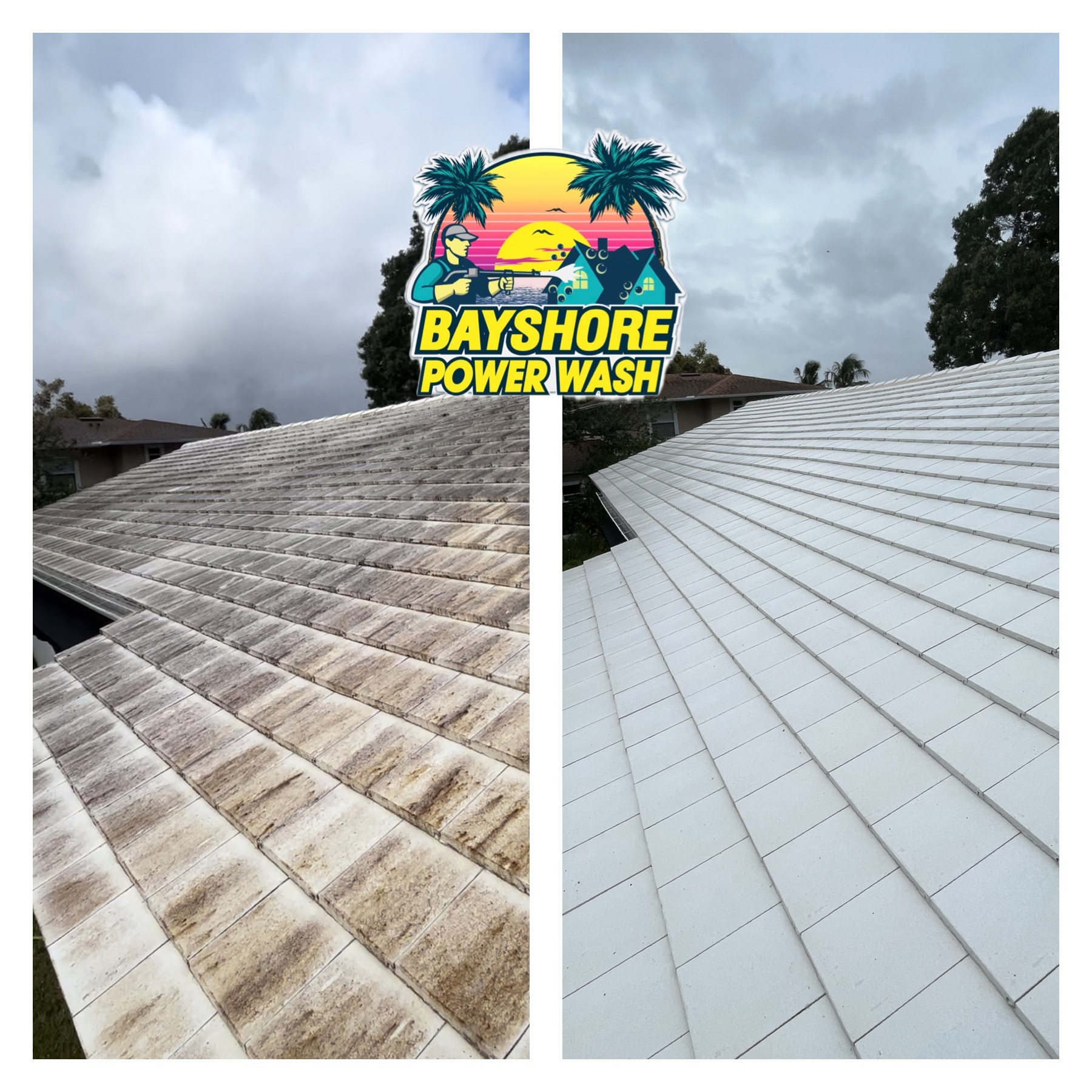 Expert Concrete Tile Roof Cleaning in Westshore, FL: Bayshore Power Wash Thumbnail